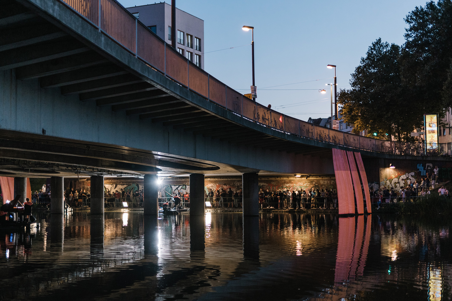 Konzertperformance auf der kleinen Weser